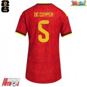 Bélgica Maxim De Cuyper #5 Primera Equipación Mujer Mundial 2026 Manga Corta